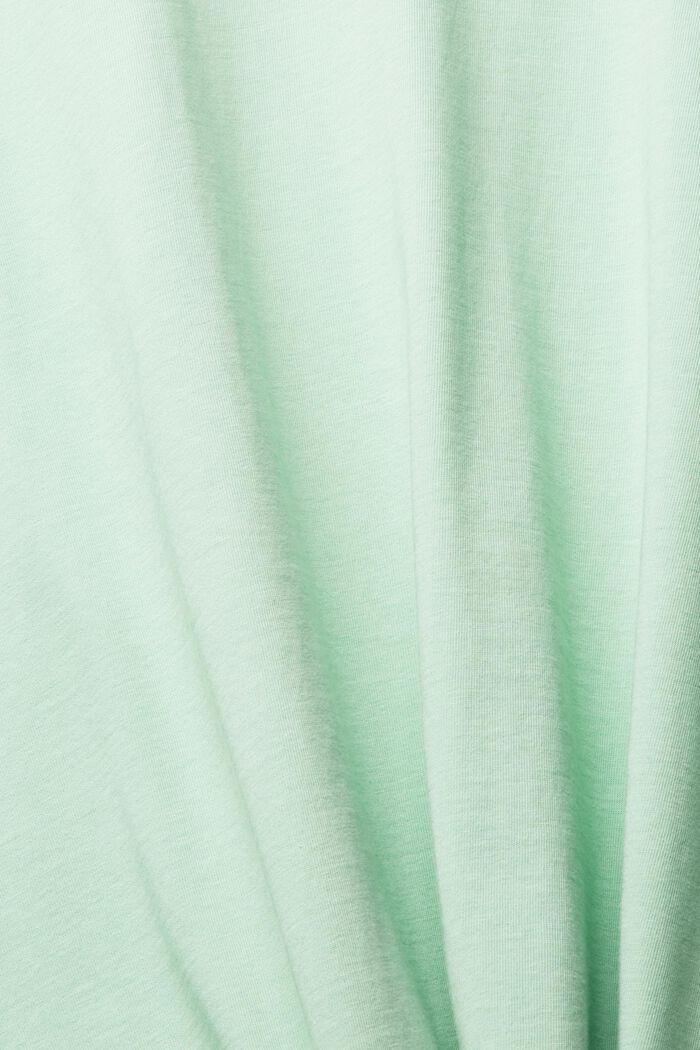 Unifarbenes T-Shirt, PASTEL GREEN, detail image number 1