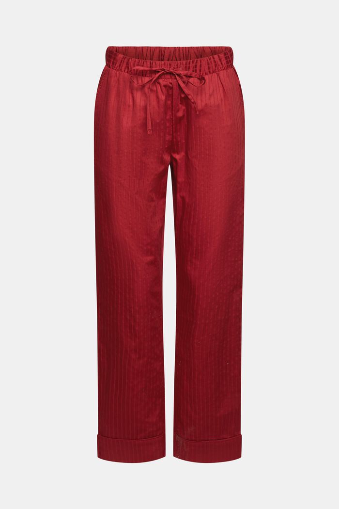 Pyjamahose aus 100% Baumwolle, CHERRY RED, detail image number 5