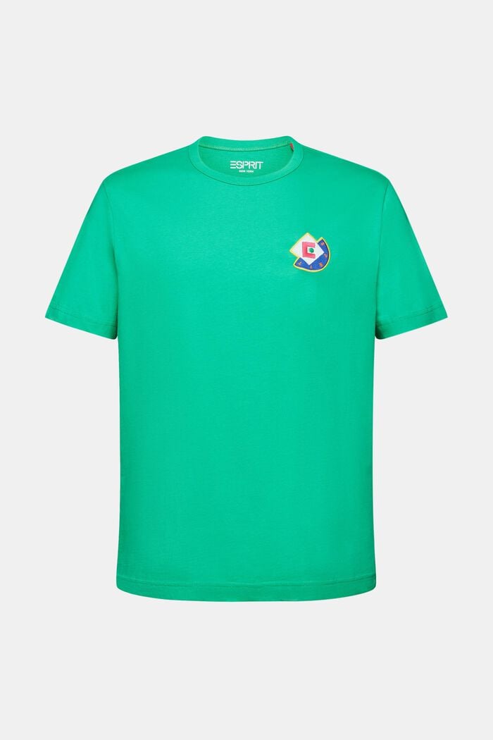 T-Shirt mit grafischem Logo, GREEN, detail image number 5