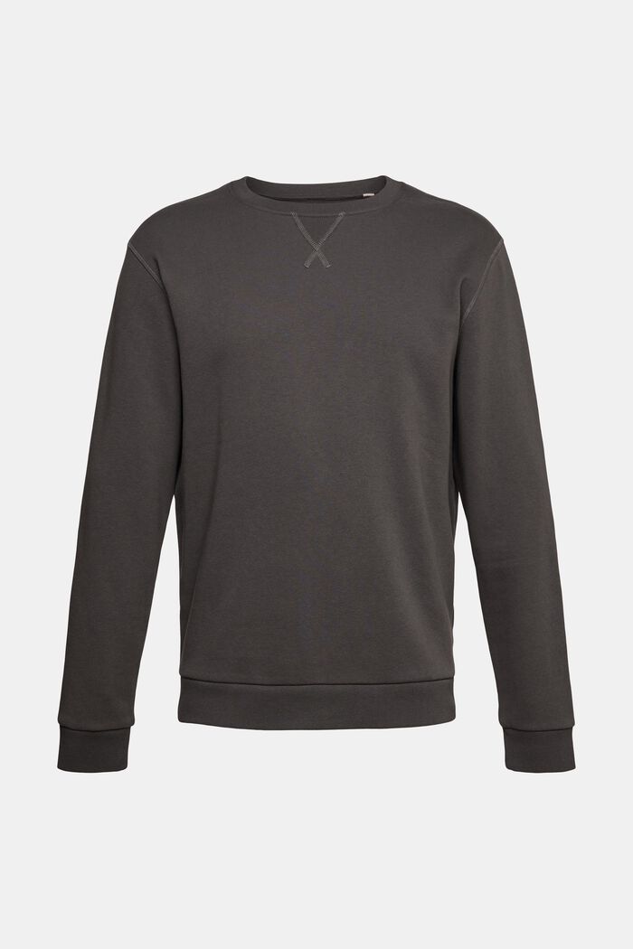 Unifarbenes Sweatshirt im Regular Fit, BLACK, detail image number 2