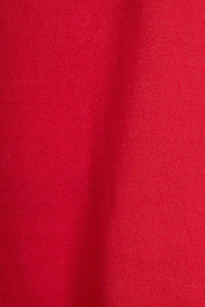 Unisex Logo-T-Shirt aus Baumwolljersey, RED, detail image number 5