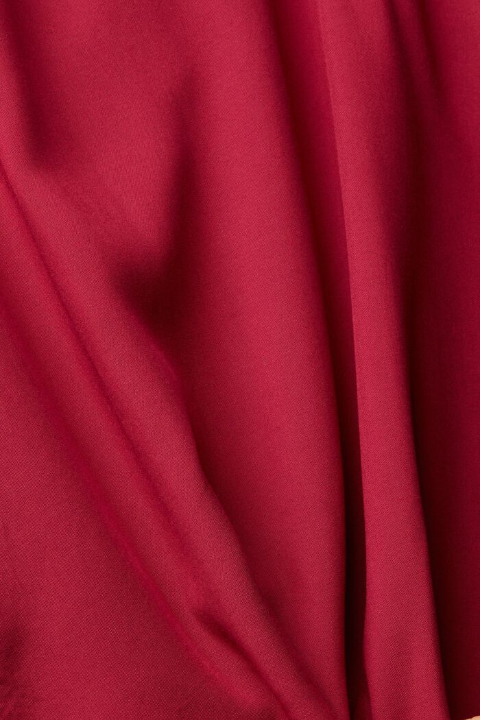 Bluse im Henley-Stil, LENZING™ ECOVERO™, CHERRY RED, detail image number 5