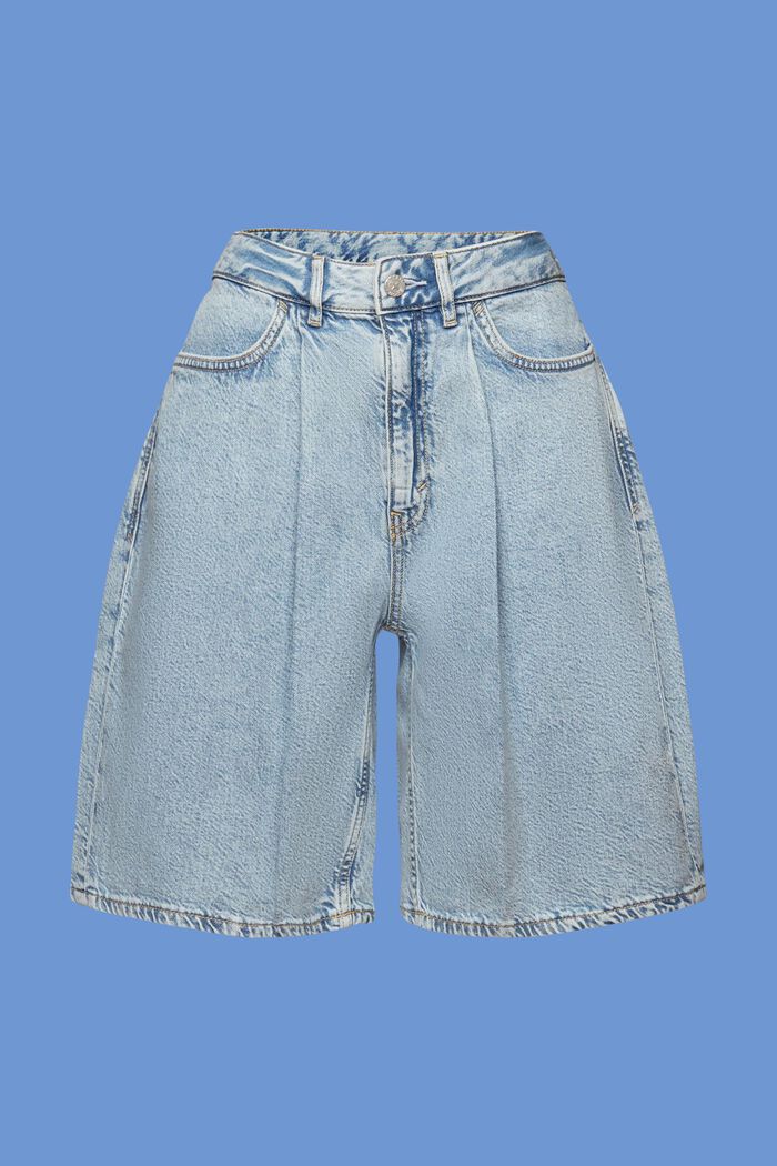 Jeans-Bermudashorts, BLUE BLEACHED, detail image number 7