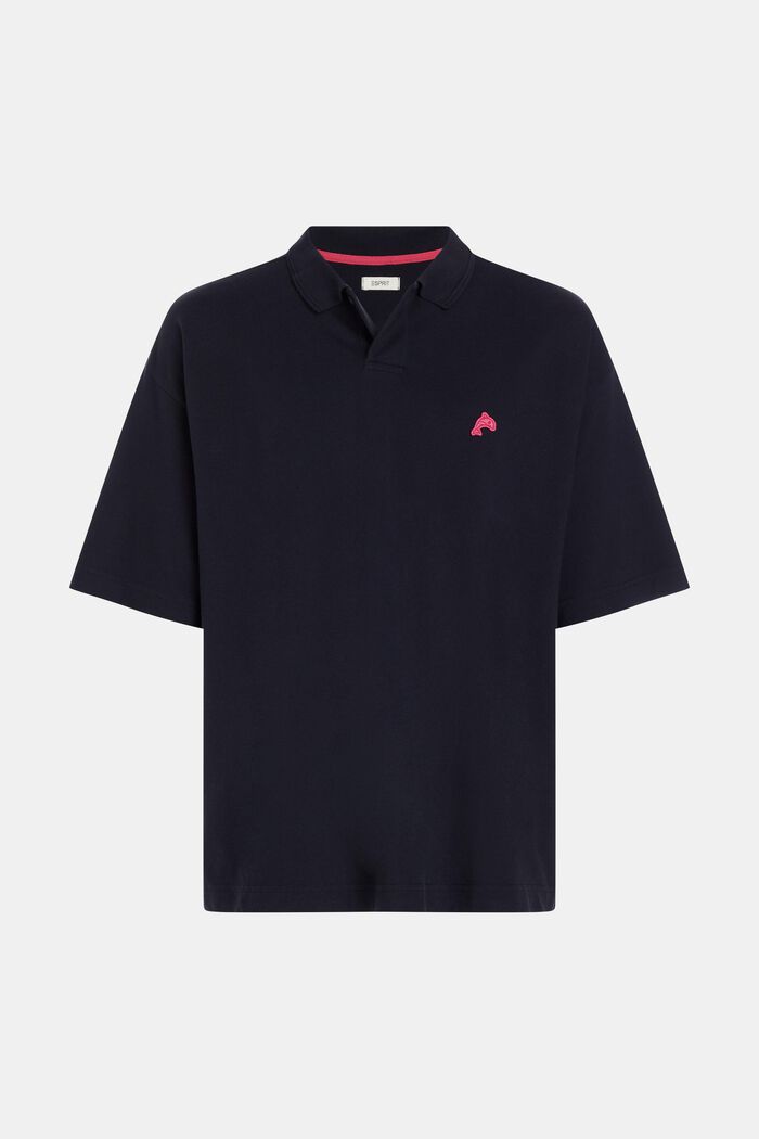 Relaxed Fit Poloshirt mit Dolphin-Badge