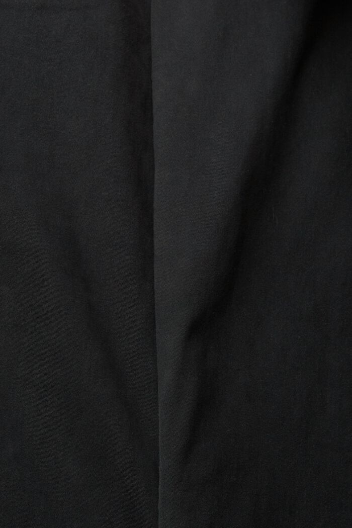 Chino aus Baumwolle, BLACK, detail image number 4