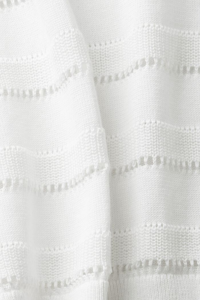 Pointelle-Pullover, OFF WHITE, detail image number 5