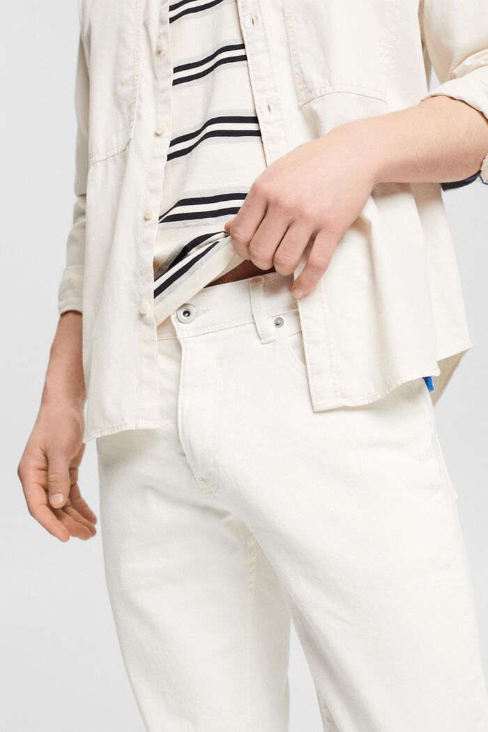 Stretch-Jeans mit schmaler Passform, WHITE, detail image number 3