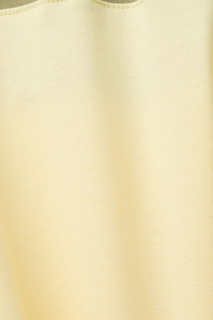 Colourblock-T-Shirt, 100 % Baumwolle, LIGHT KHAKI, detail image number 4