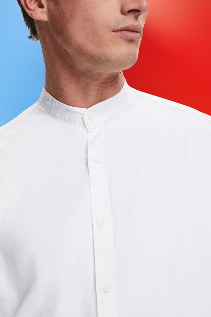 Hemd mit Stehkragen, WHITE, detail image number 2