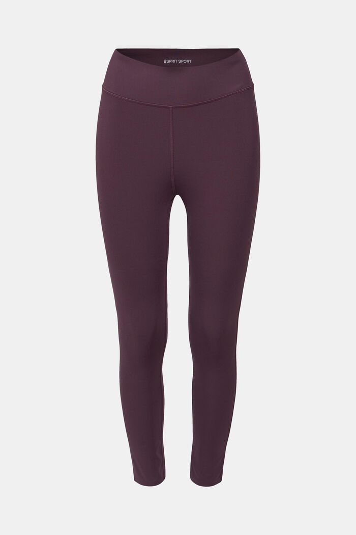Activewear-Leggings mit E-DRY-Finish, AUBERGINE, overview