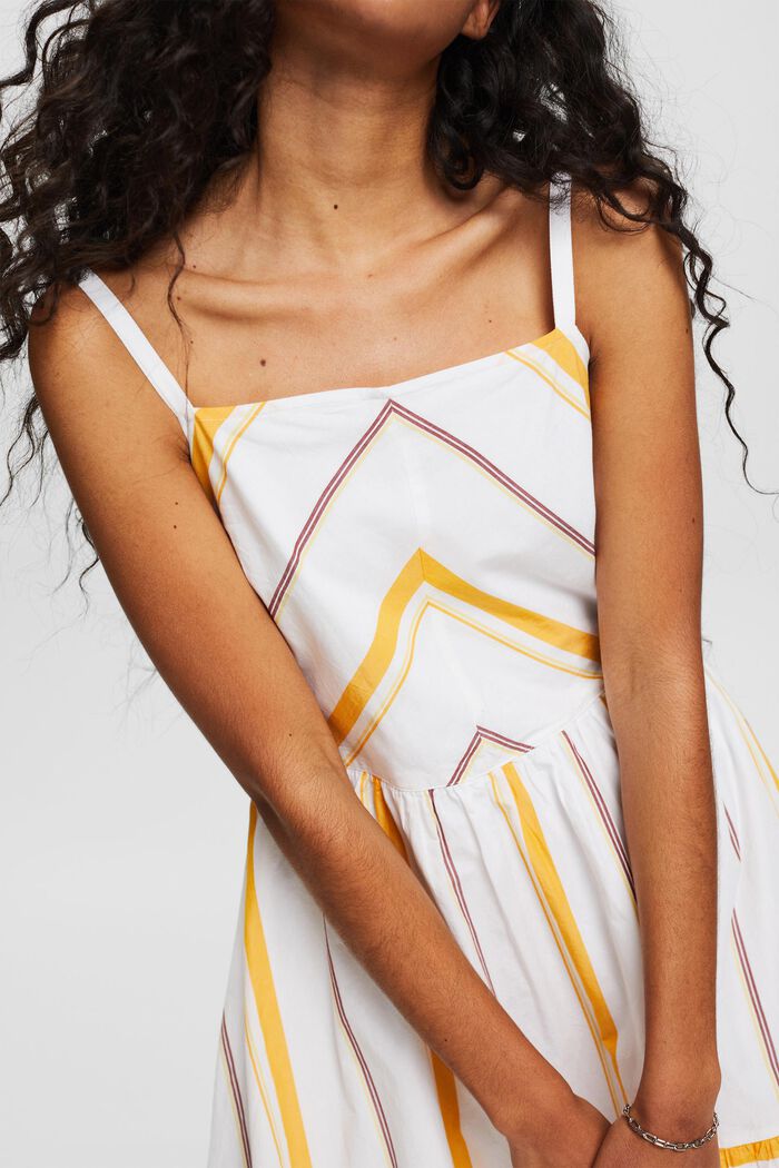 Kleid mit mehrfarbigem Streifenmuster, OFF WHITE, detail image number 3
