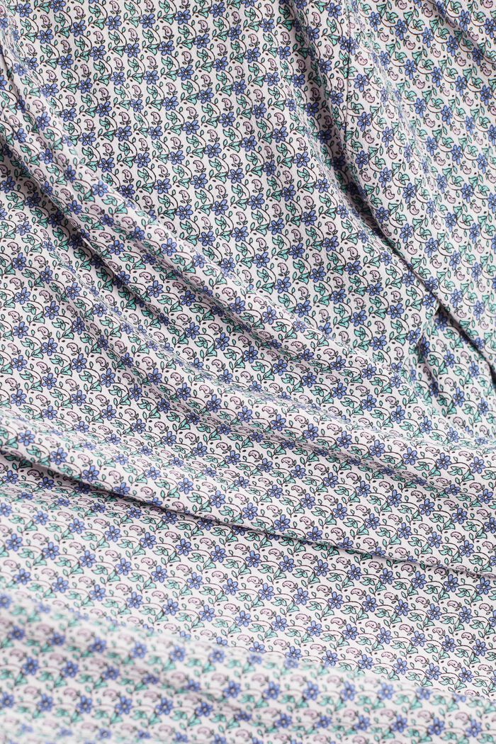 Gemusterte Bluse aus LENZING™ ECOVERO™, OFF WHITE, detail image number 1