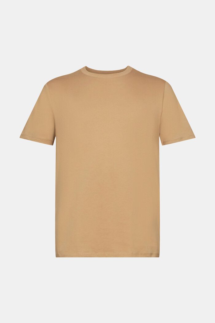 T-Shirt im Slim Fit aus Baumwolle, BEIGE, detail image number 5