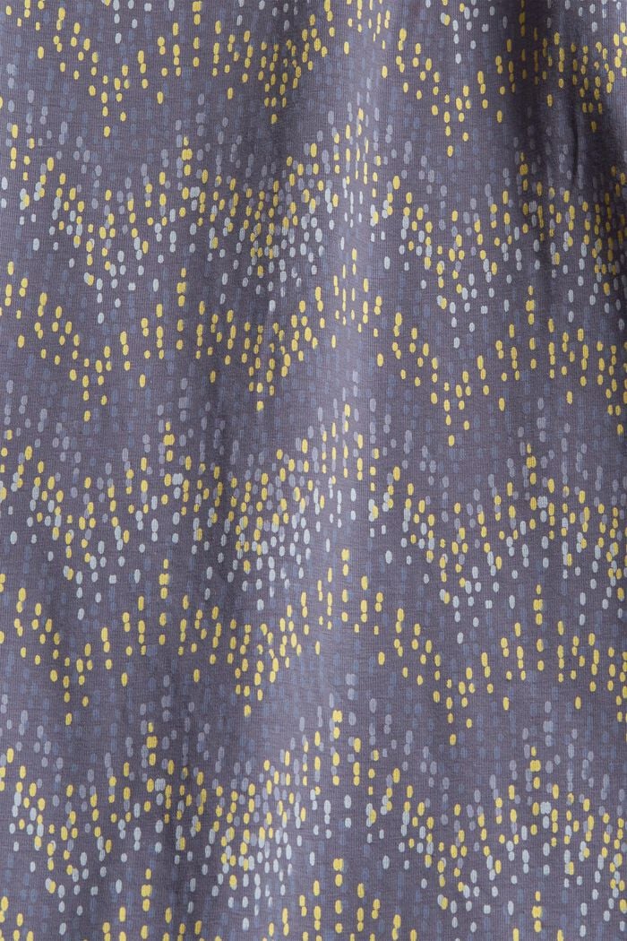Jersey-Pyjama aus Bio-Baumwolle, GREY BLUE, detail image number 3