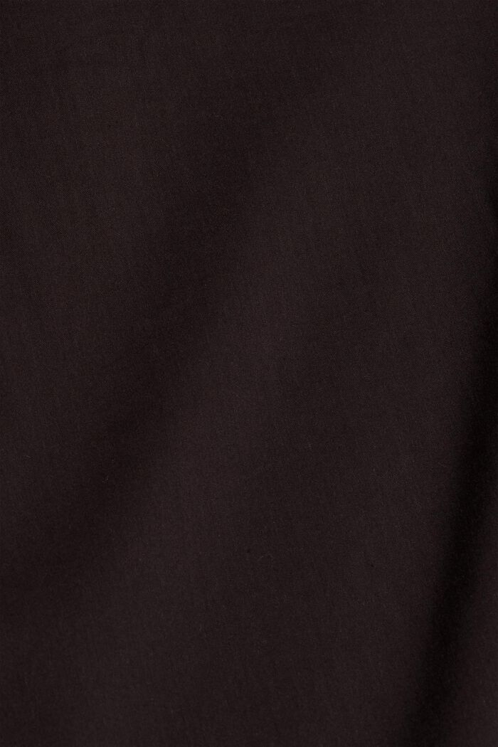 Bluse mit Kelchausschnitt und Taschen, BLACK, detail image number 4