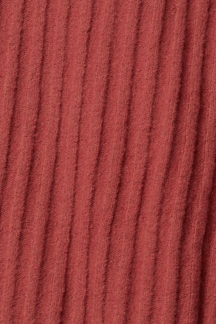 Ärmelloser Pullover aus einem Wollmix, TERRACOTTA, detail image number 4