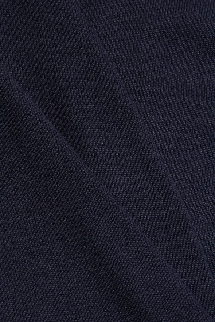 Zipp-Cardigan aus 100% Bio-Baumwolle, NAVY, detail image number 4