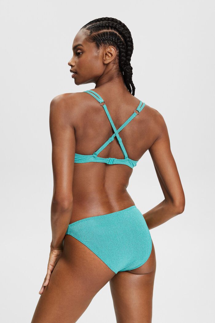 Zweifarbige Bikinihose, AQUA GREEN, detail image number 3