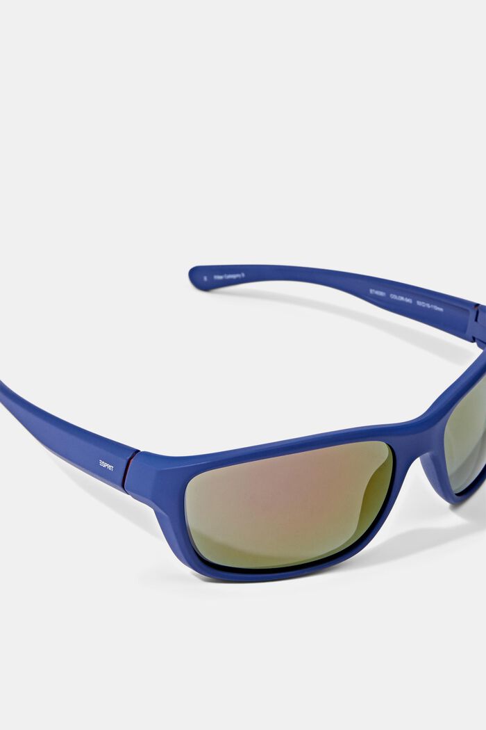 Sport-Sonnenbrille mit flexiblen Bügeln, BLUE, detail image number 1