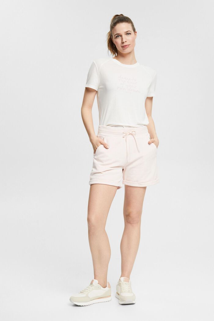 Recycelt: Sweat-Shorts mit Zippertaschen, LIGHT PINK, detail image number 6