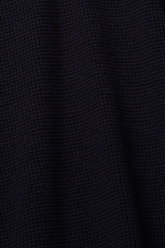 Locker gestrickter Pullover mit V-Ausschnitt, NAVY, detail image number 5