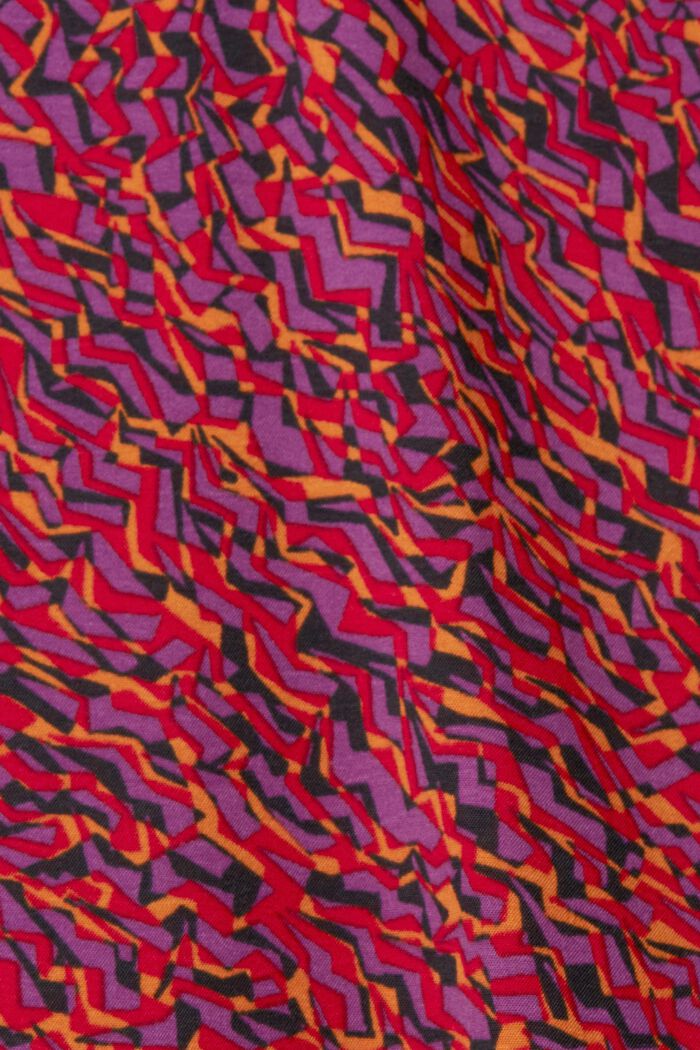 Minikleid mit Muster und Cut-out, DARK RED, detail image number 6