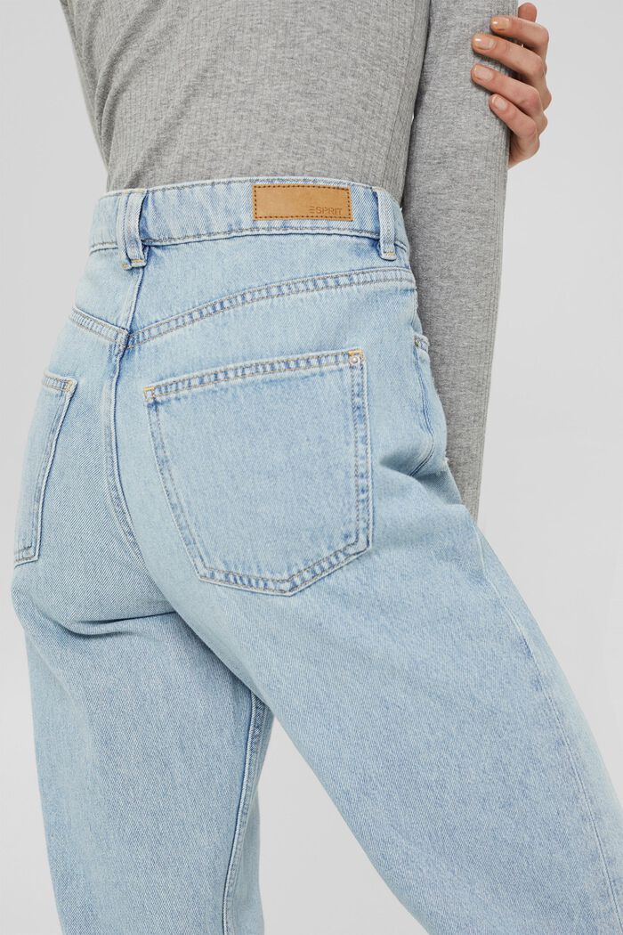 Jeans mit Destroyed-Effekten aus Baumwolle, BLUE LIGHT WASHED, detail image number 2