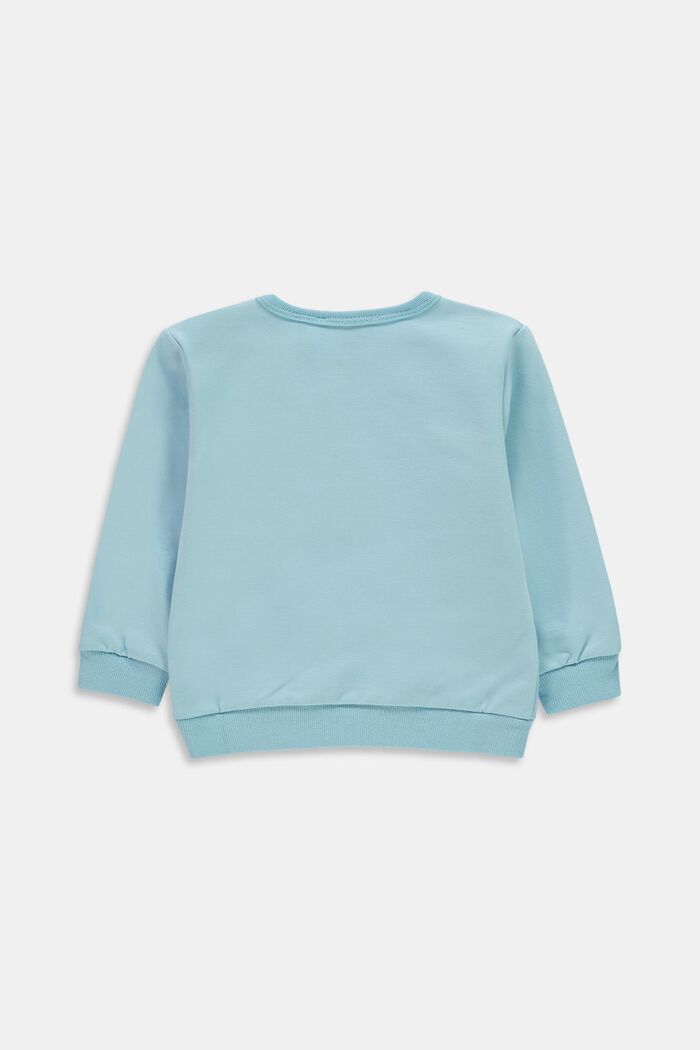 Sweatshirt mit Print, Organic Cotton, TEAL BLUE, detail image number 1