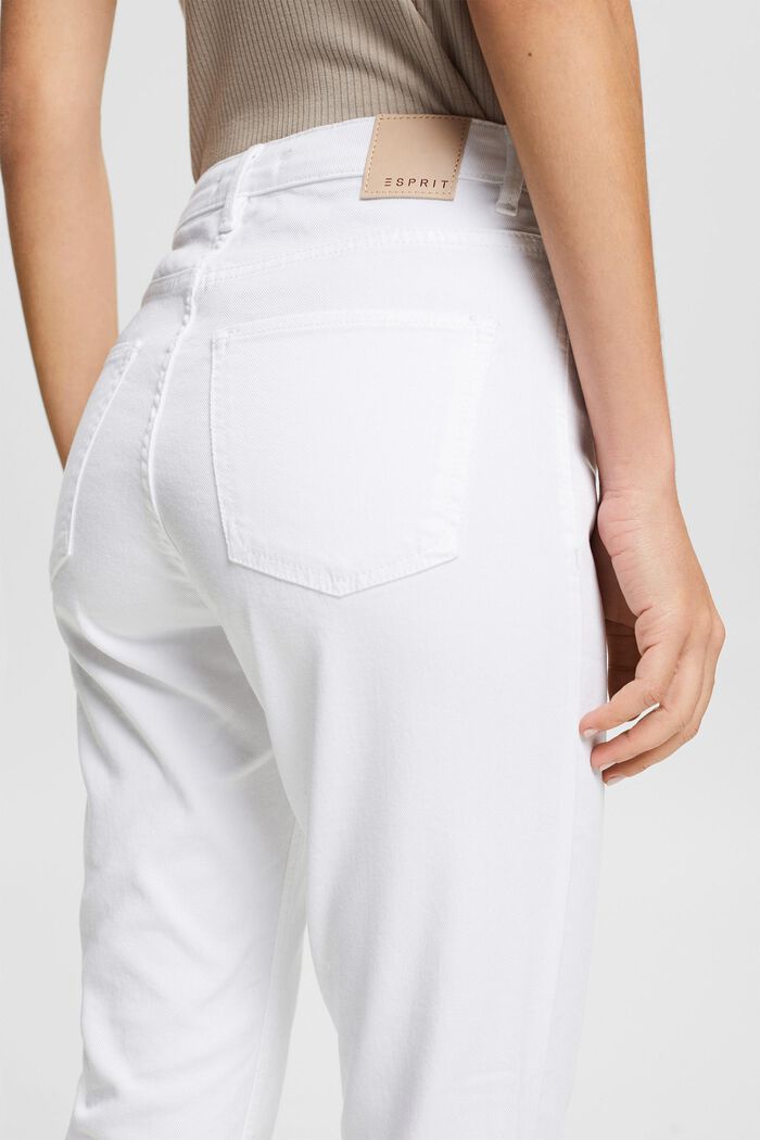 Stretch-Jeans mit Saumschlitzen, WHITE, detail image number 5