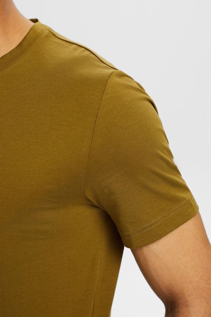 T-Shirt aus Bio-Baumwoll-Jersey, OLIVE, detail image number 3