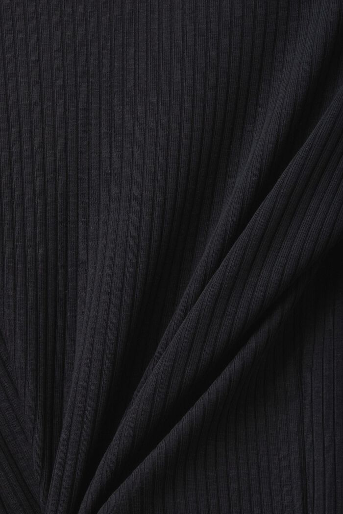 Langarm-Rippshirt, BLACK, detail image number 5