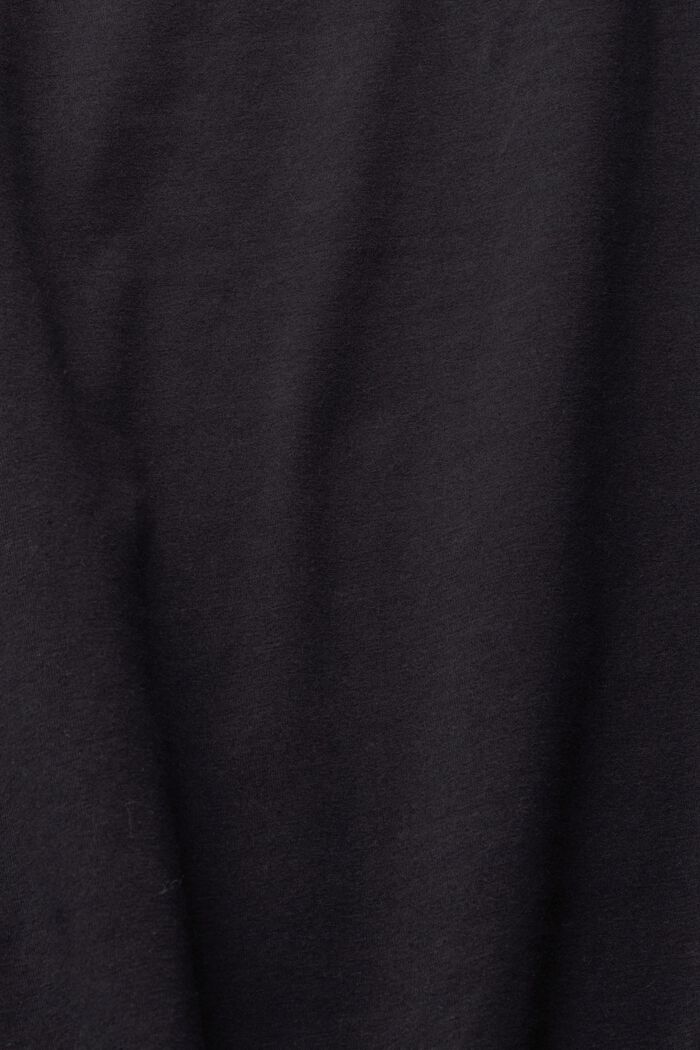 T-Shirt aus Jersey, BLACK, detail image number 4