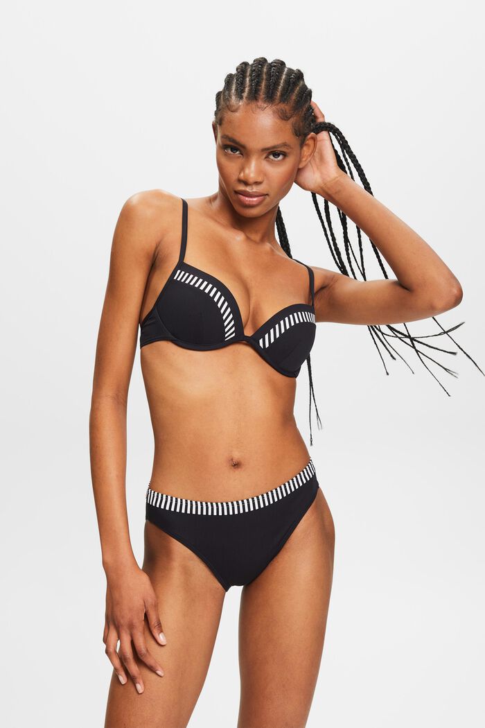 Bikinihose mit mittlerem Bund, BLACK, detail image number 4