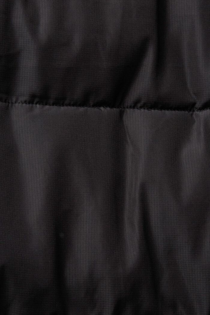 Lange Steppjacke, BLACK, detail image number 4