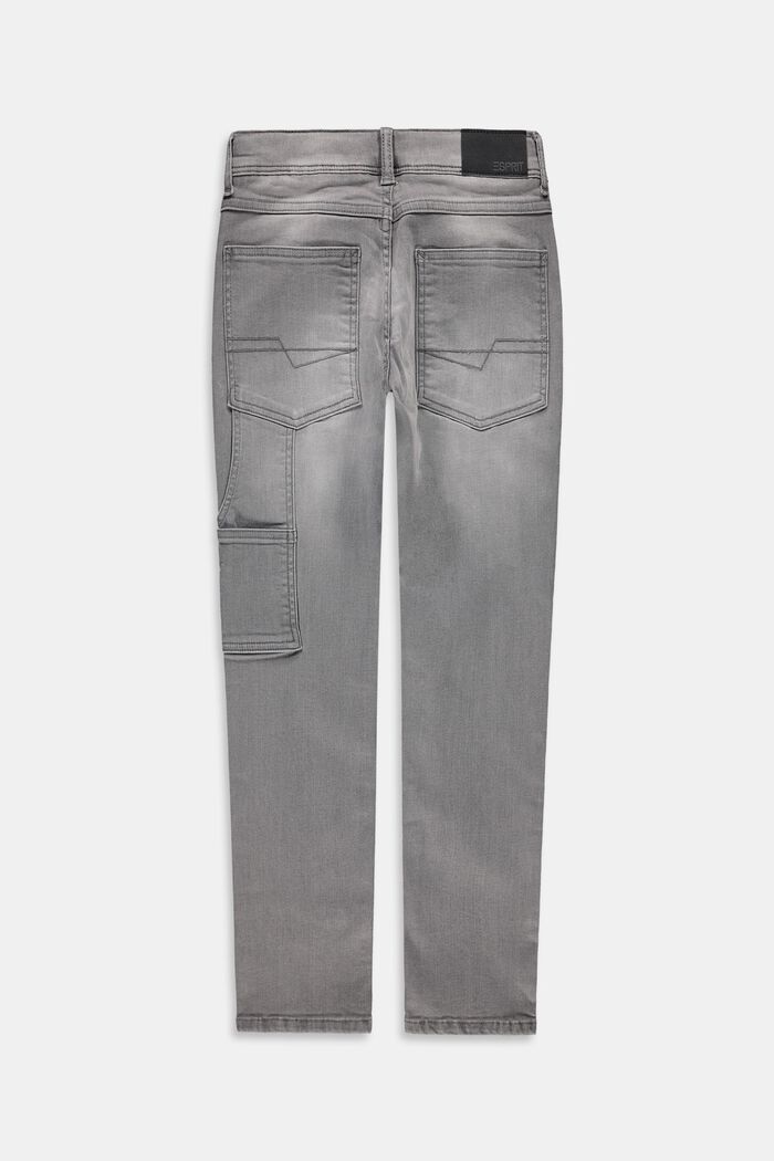 Jeans im Worker-Stil mit Verstellbund