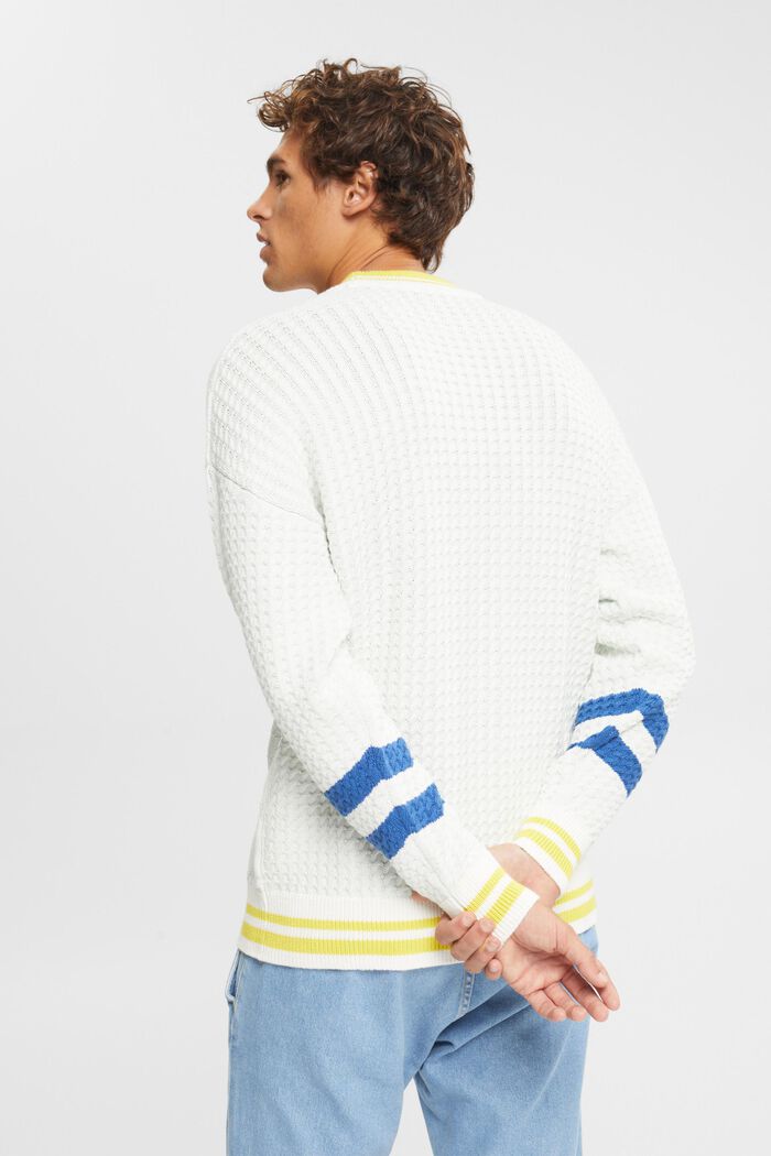 Pullover mit Strickmuster, OFF WHITE, detail image number 3