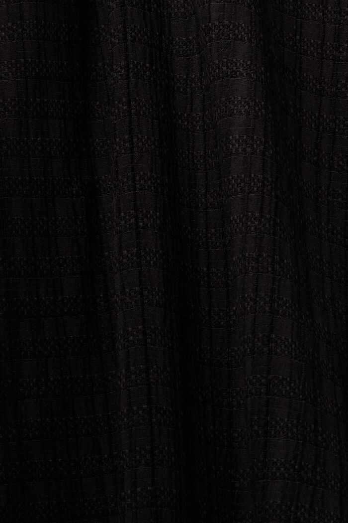 Strukturiertes Midikleid, BLACK, detail image number 5