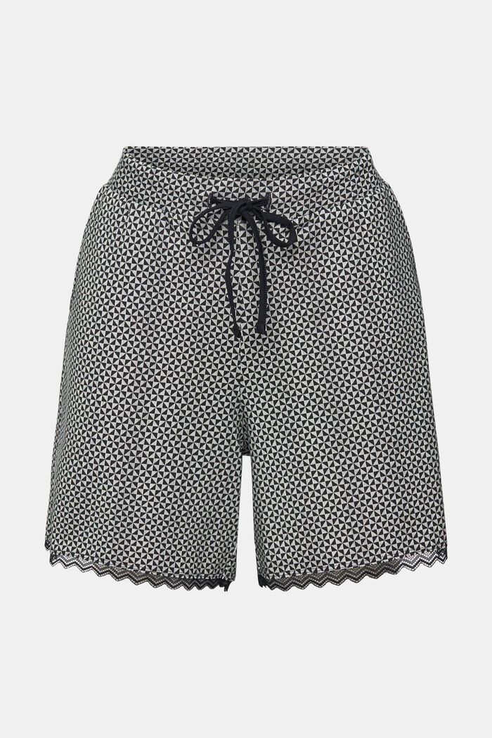 Jersey-Shorts mit Print, BLACK, detail image number 6