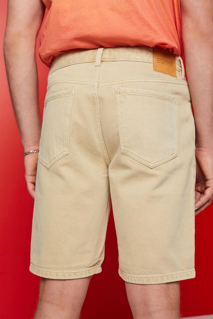 Shorts aus Coloured Denim, SAND, detail image number 4