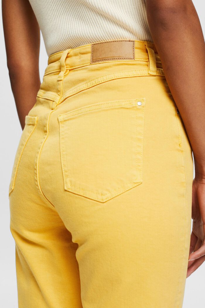 Farbige Baumwoll-Jeans, SUNFLOWER YELLOW, detail image number 2