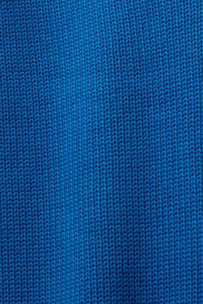 Baumwollpullover mit Rollkragen, BRIGHT BLUE, detail image number 5