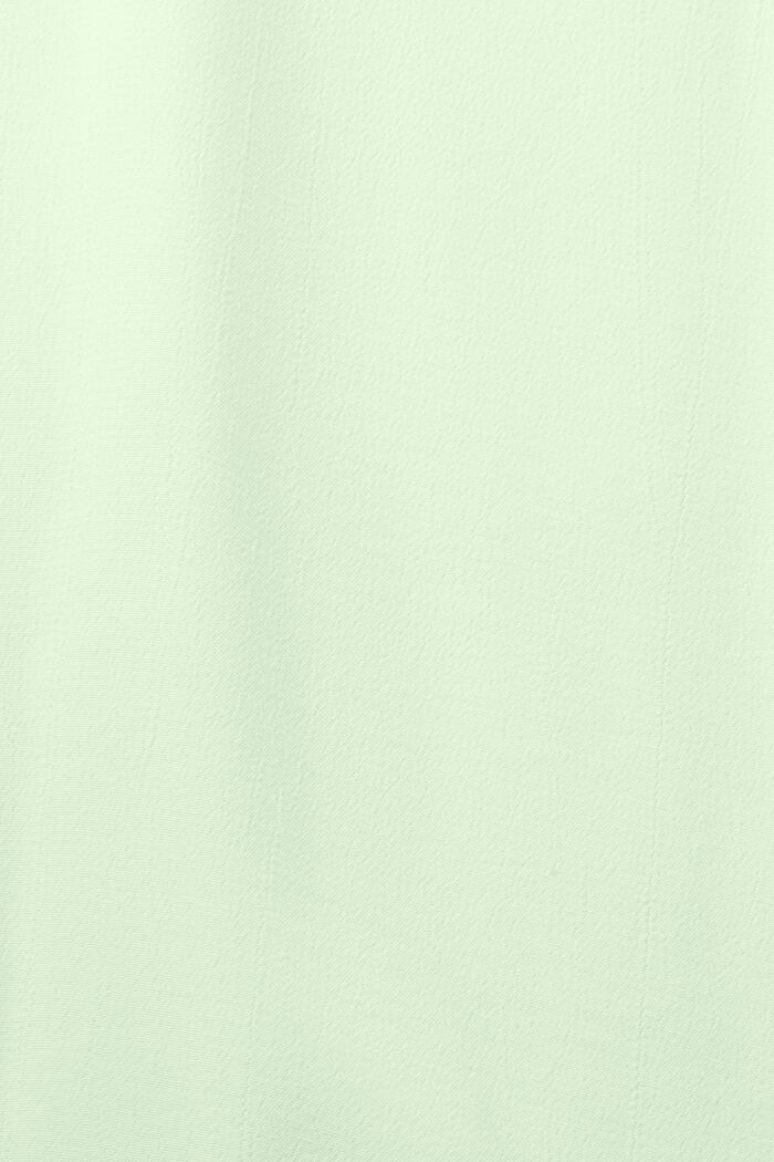 Crêpe-Bluse mit Schlitz am Ausschnitt, CITRUS GREEN, detail image number 5