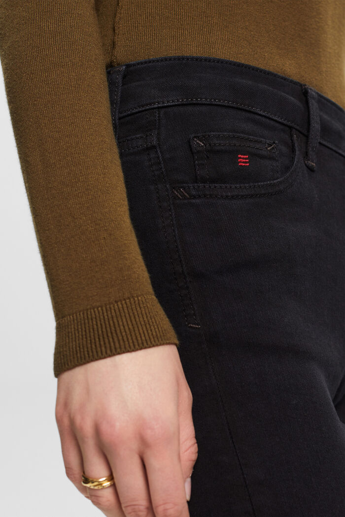 Skinny Jeans mit hohem Bund, BLACK DARK WASHED, detail image number 2