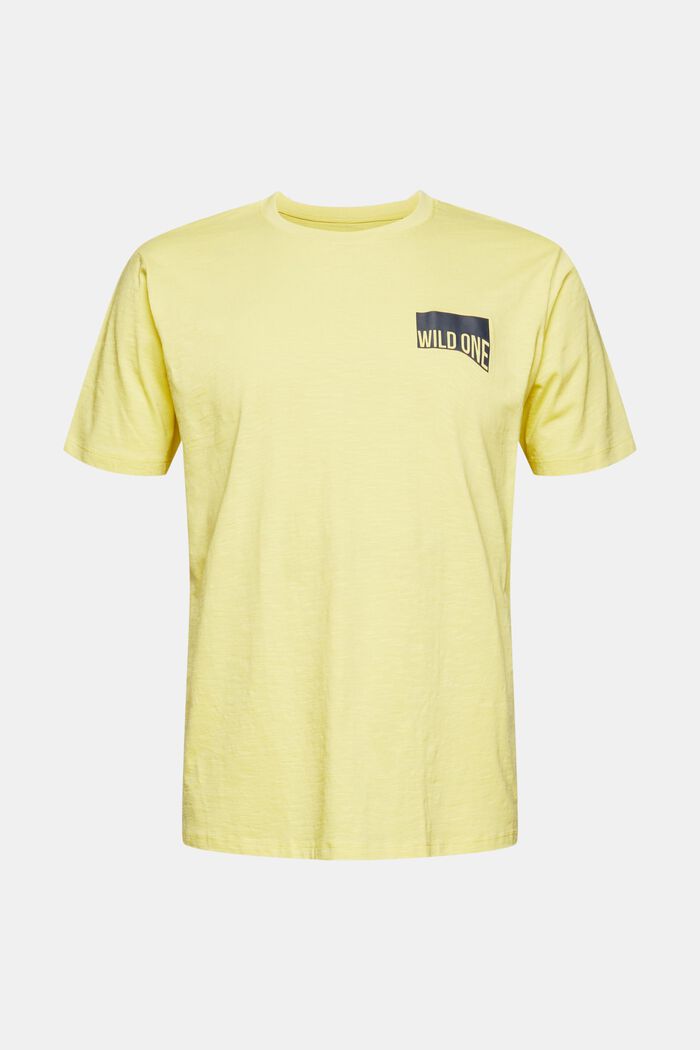 Jersey-T-Shirt mit Print auf der Brust