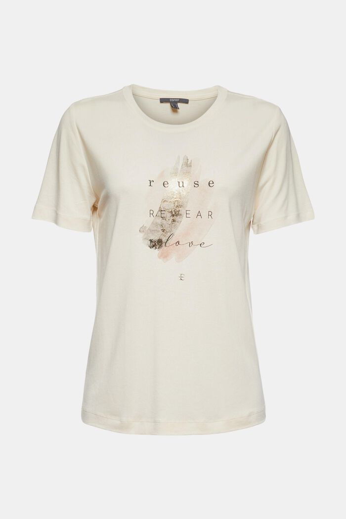 T-Shirt mit Print aus TENCEL™ x REFIBRA™, ICE, detail image number 7