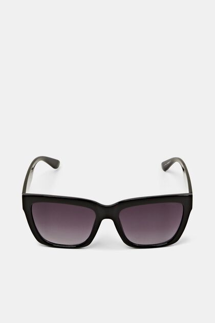 Sonnenbrille mit breiter Fassung, BLACK, overview