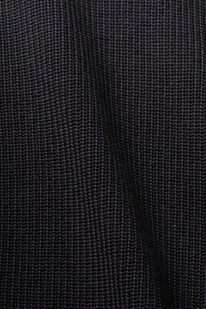 Strickpullover aus Baumwolle, BLACK, detail image number 5