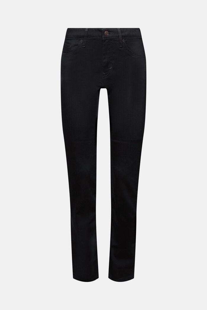 Mid-Rise-Stretchjeans in schmaler Passform, BLACK RINSE, detail image number 7