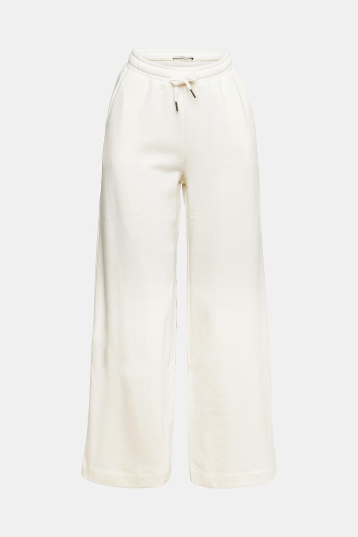 Mid-Rise-Sweatpants mit weitem Bein, OFF WHITE, detail image number 7