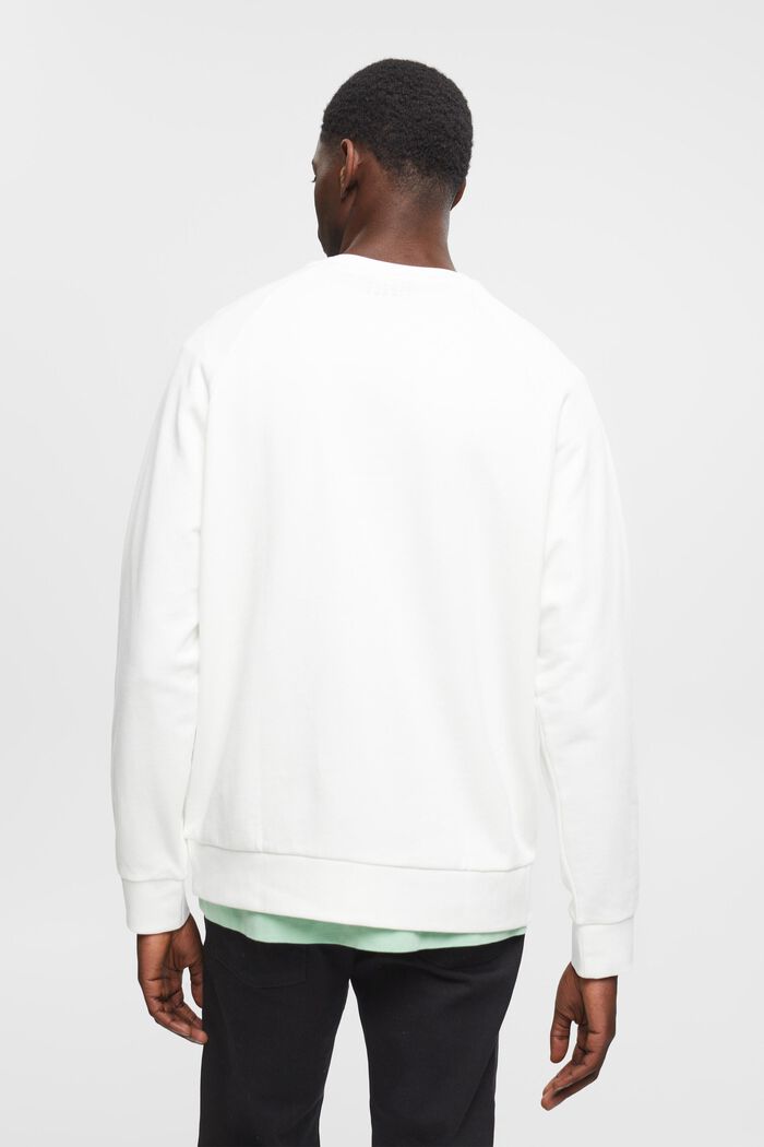 Sweatshirt aus Baumwolle im Relaxed Fit, OFF WHITE, detail image number 3